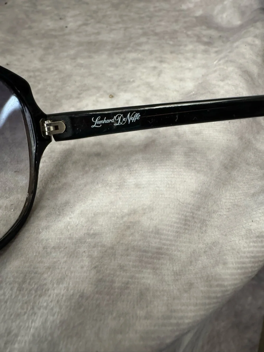 Leonard De Neffe‎ Turquoise blue swirl Black Sunglasses